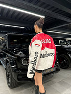 Chaqueta de Cuero Marlboro Racing - Edición Clásica