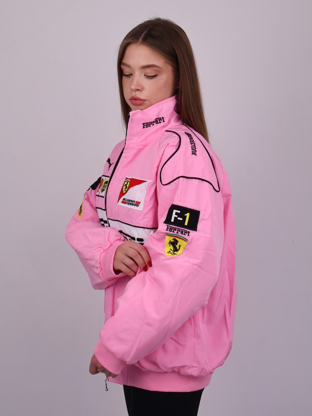 Chaqueta Ferrari F1 Vintage Racing - Rosa