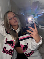 Chaqueta de Cuero Red Bull F1 - Edición Rosa