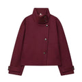 Abrigo Heritage Pea Coat (Borgoña)