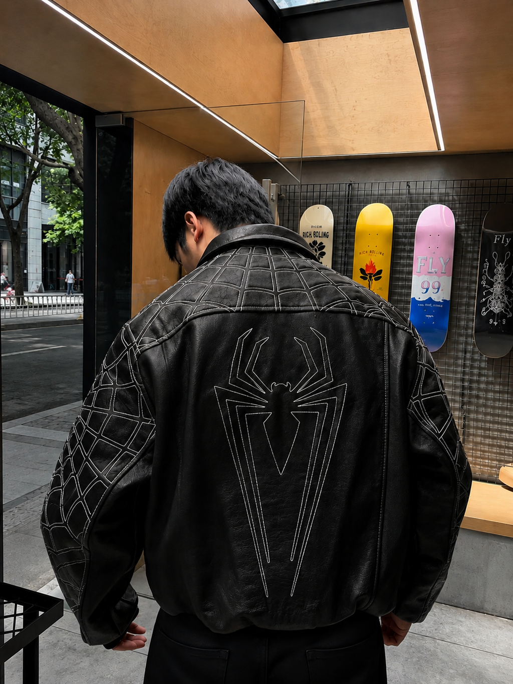 Supreme x Spider Man Leather Jacket 2026