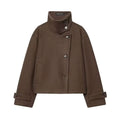 Abrigo Heritage Pea Coat (Marrón)