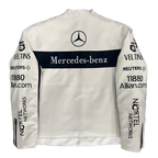 Chaqueta de Cuero Blanca MERCEDES-BENZ