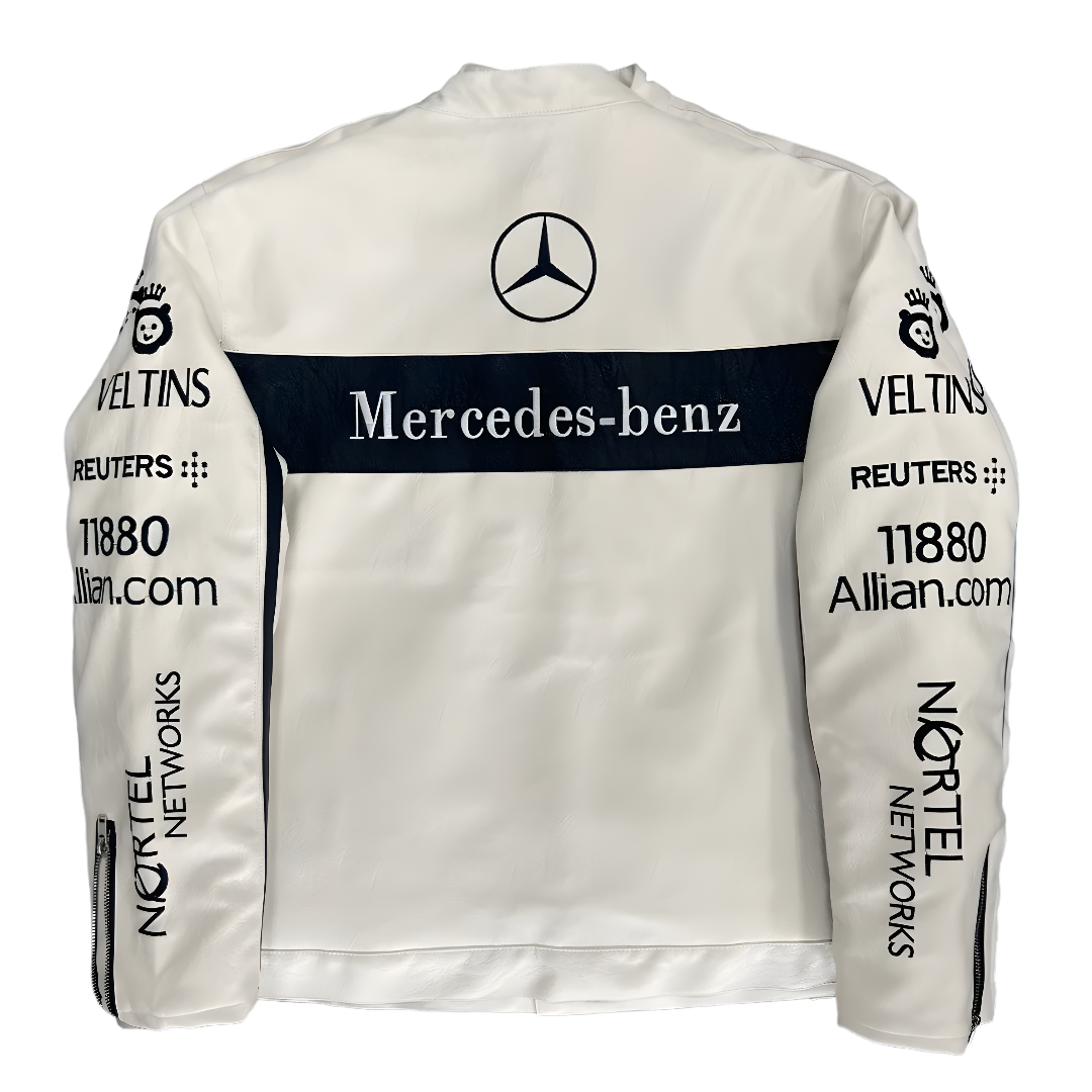 Chaqueta de Cuero Blanca MERCEDES-BENZ
