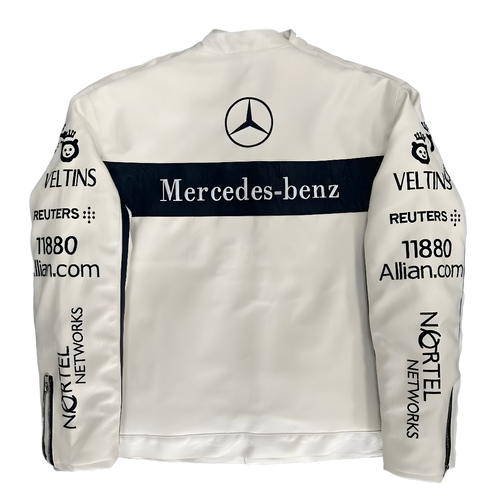 Chaqueta de Cuero Blanca MERCEDES-BENZ