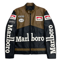Chaqueta de Cuero Marlboro Racing - Edición Retro