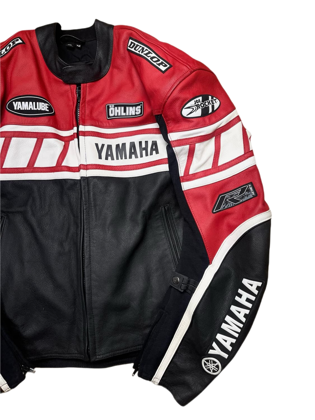 Chaqueta de Cuero Yamaha Racing - Estilo Vintage Joe Rocket