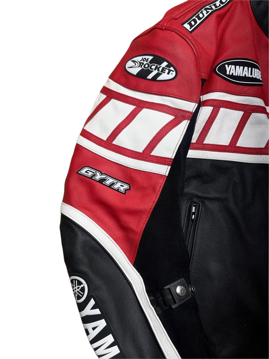 Chaqueta de Cuero Yamaha Racing - Estilo Vintage Joe Rocket