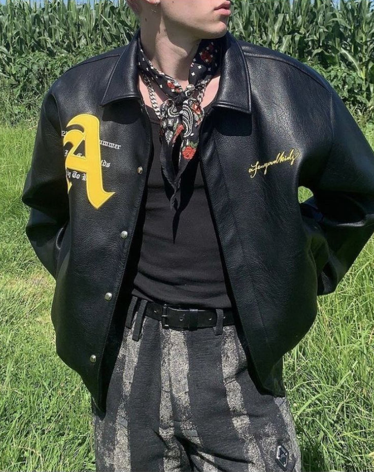 Chaqueta de cuero Doncare AFGK Ferrari - Edición Negra