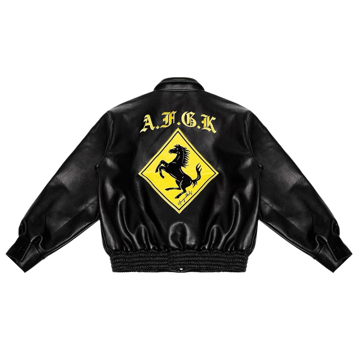 Chaqueta de cuero Doncare AFGK Ferrari - Edición Negra