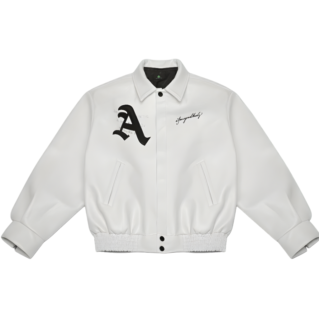 Chaqueta de cuero Doncare AFGK Ferrari - Edición Blanco