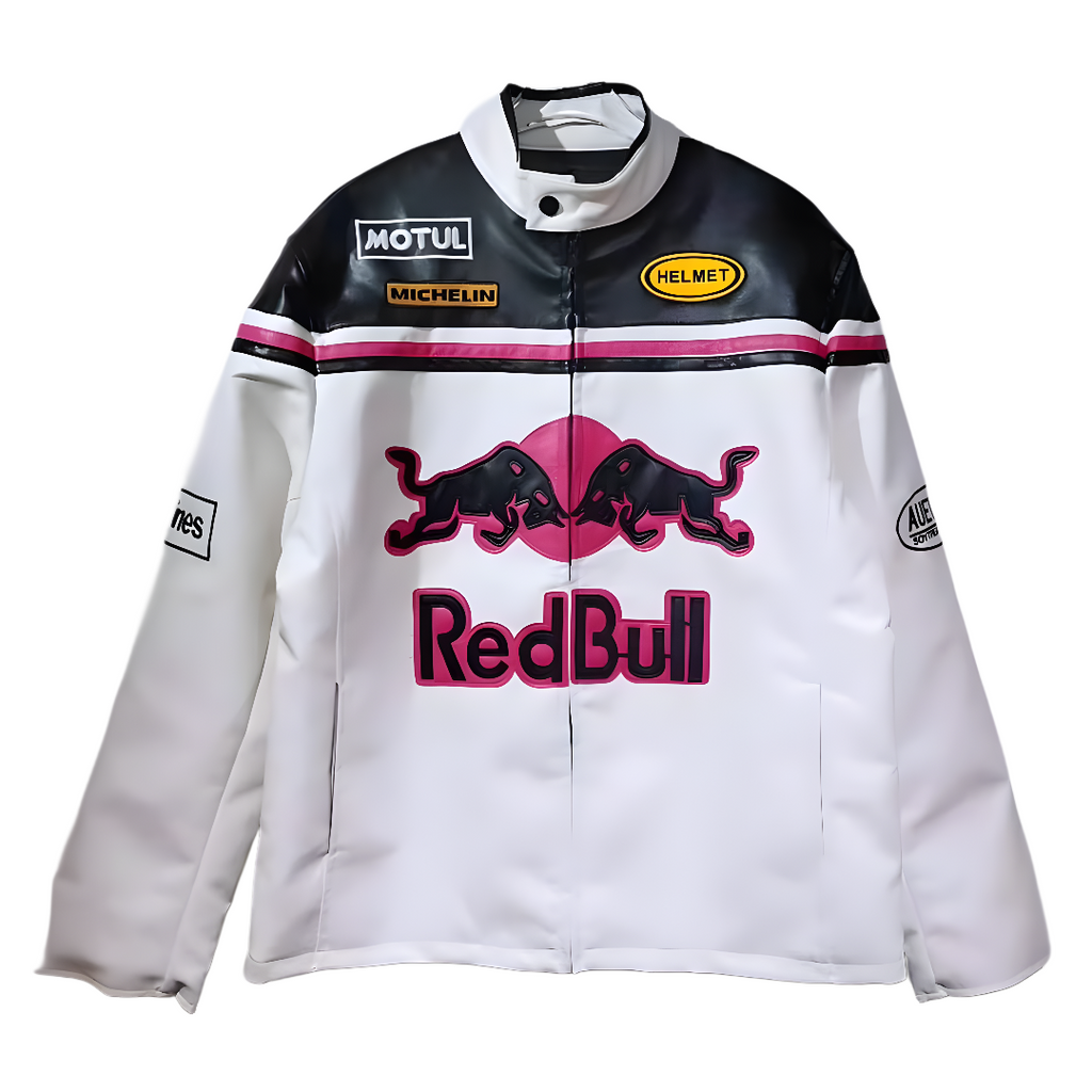 Chaqueta de Cuero Red Bull F1 - Edición Rosa