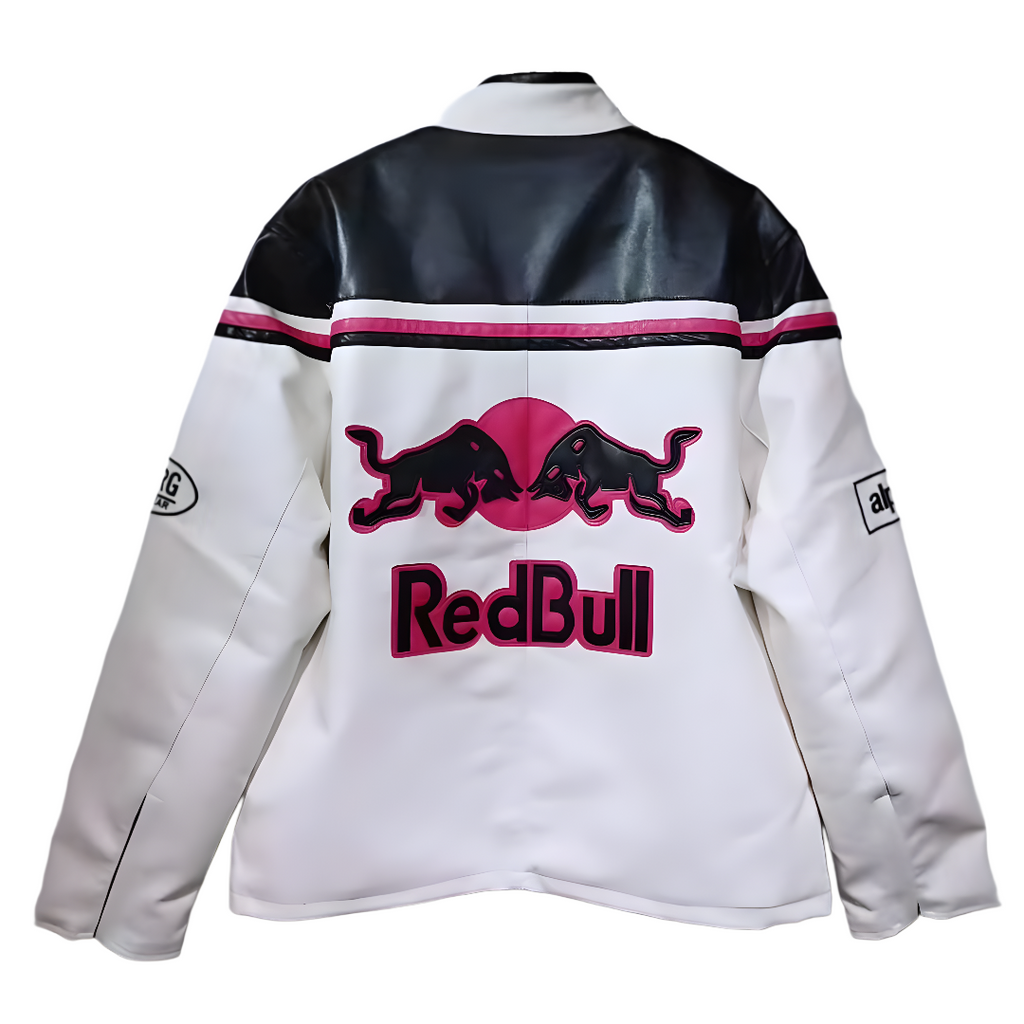 Chaqueta de Cuero Red Bull F1 - Edición Rosa