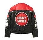 Chaqueta de Cuero Lucky Strike Racing - Edición Rojo
