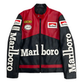 Chaqueta de Cuero Marlboro Racing - Edición Negra