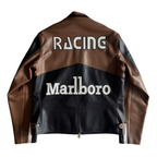 Chaqueta de Cuero Marlboro Racing - Edición Retro