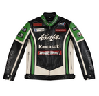 Chaqueta De Cuero Racing Kawasaki x Joe Rocket - Edición Negro y Verde