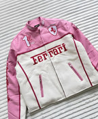 Chaqueta de cuero Ferrari F1 Edición Kimi - Edicion Rosa