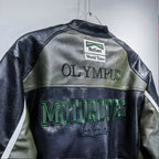 Chaqueta de Cuero Ferrari F1 Olympus - Edición Verde