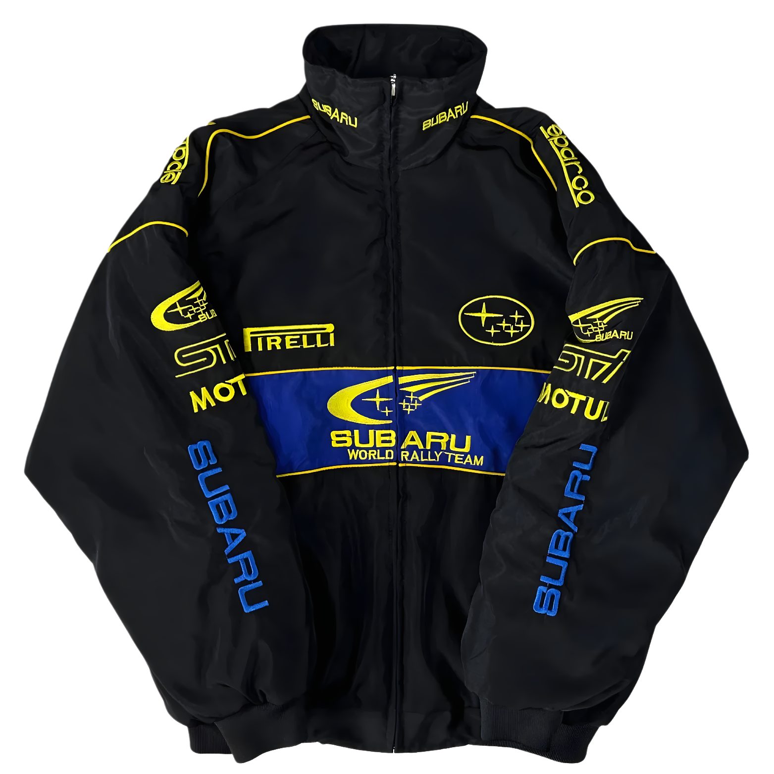 Chaqueta Subaru Rally Vintage Racing - Edición Negra