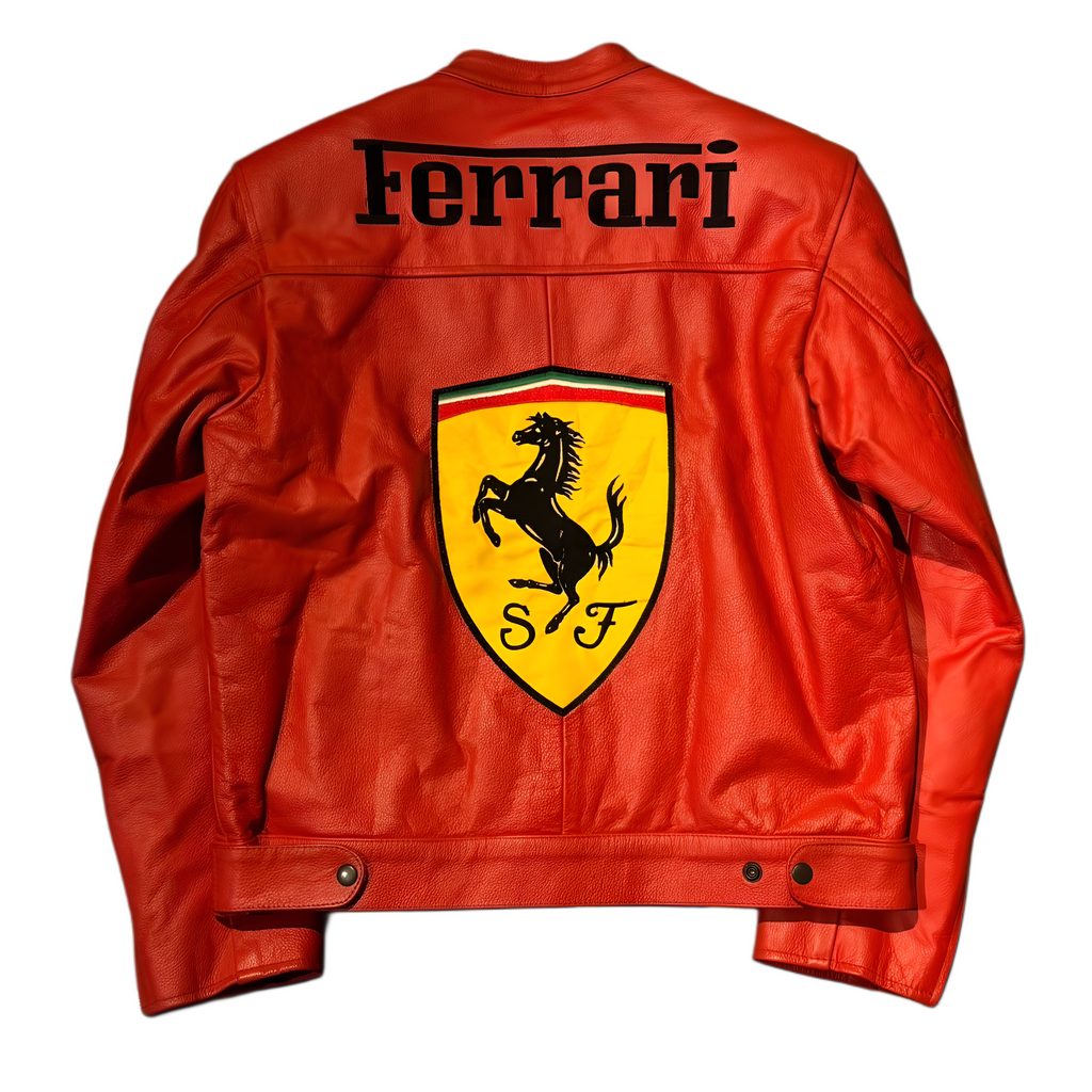 Chaqueta de Cuero roja de Ferrari - Edición Michael Schumacher