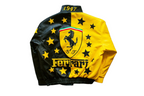 Chaqueta de Cuero estilo Bomber Ferrari Racing - Edición Enzo Ferrari