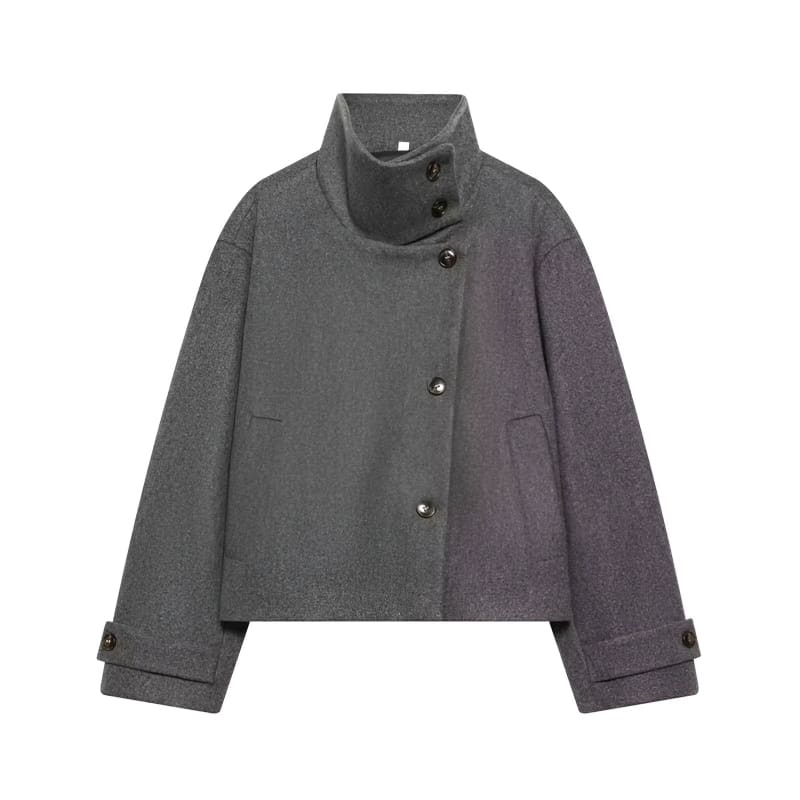 Abrigo Heritage Pea Coat (Gris)