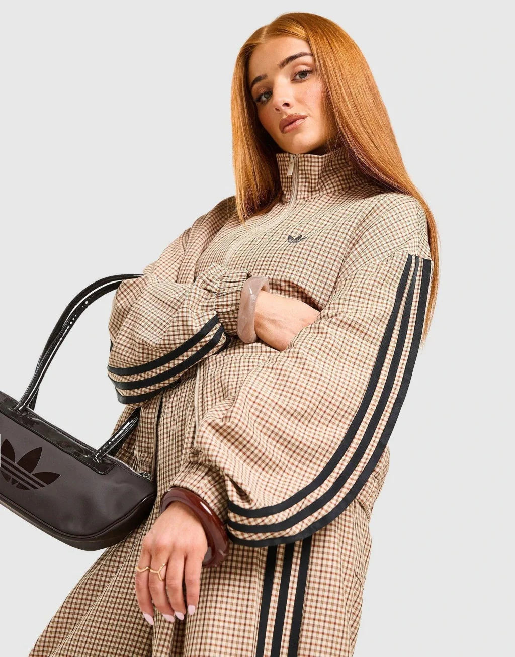 Adidas Originals Pantalón Deportivo de Cuadros - Beige
