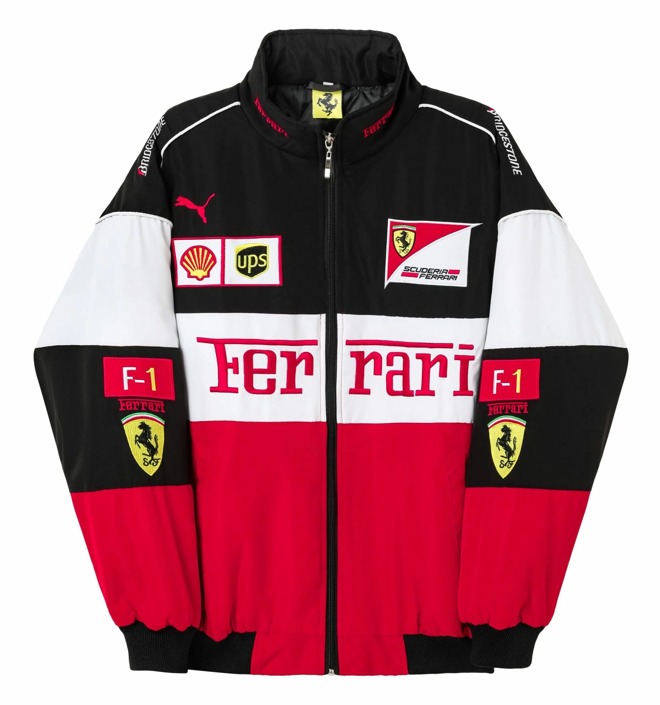 Chaqueta Ferrari F1 Vintage Racing - Blanca