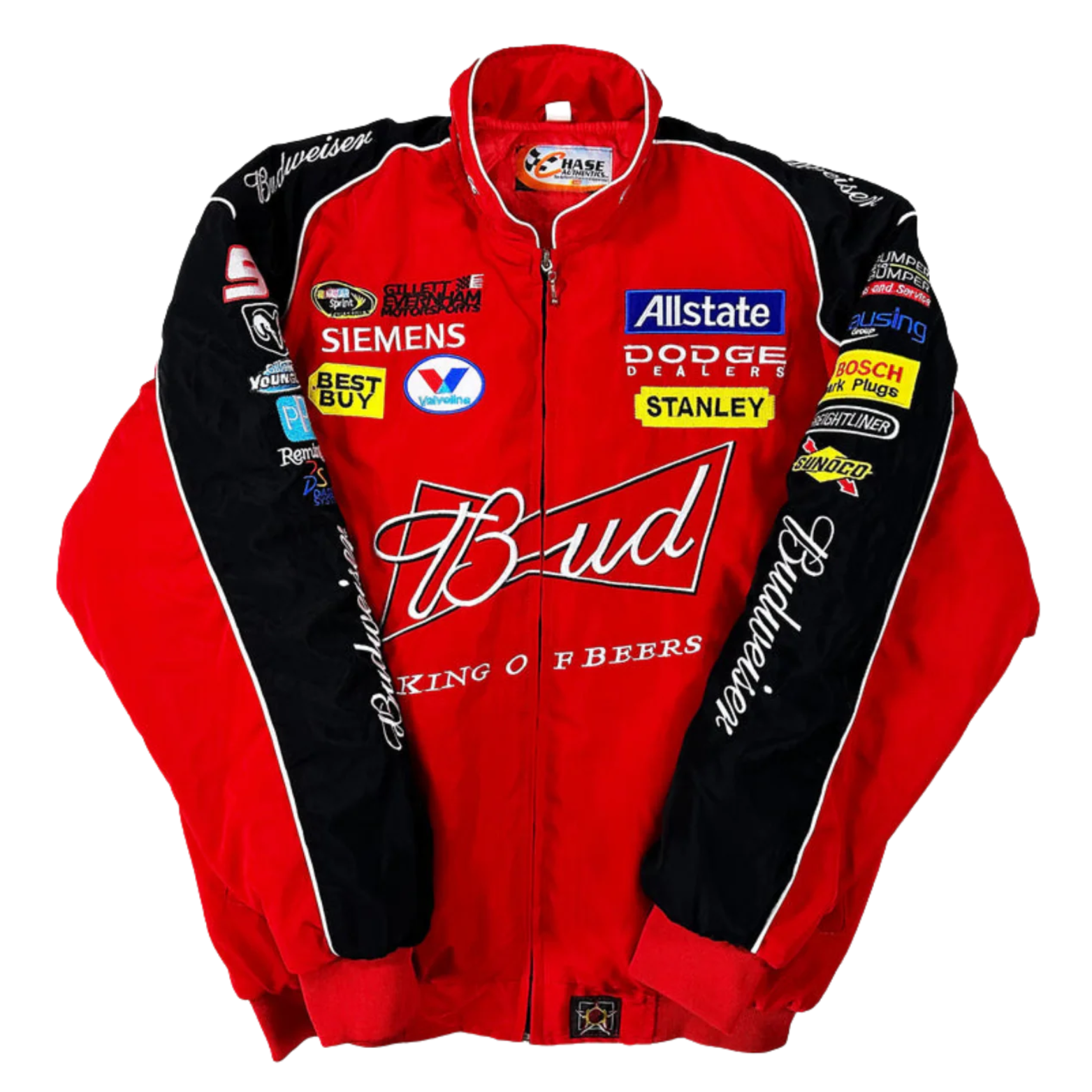 Chaqueta Budweiser Racing Vintage - Edición Roja