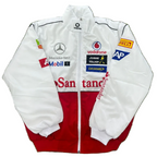 Chaqueta Mercedes F1 Vintage Racing - blanco