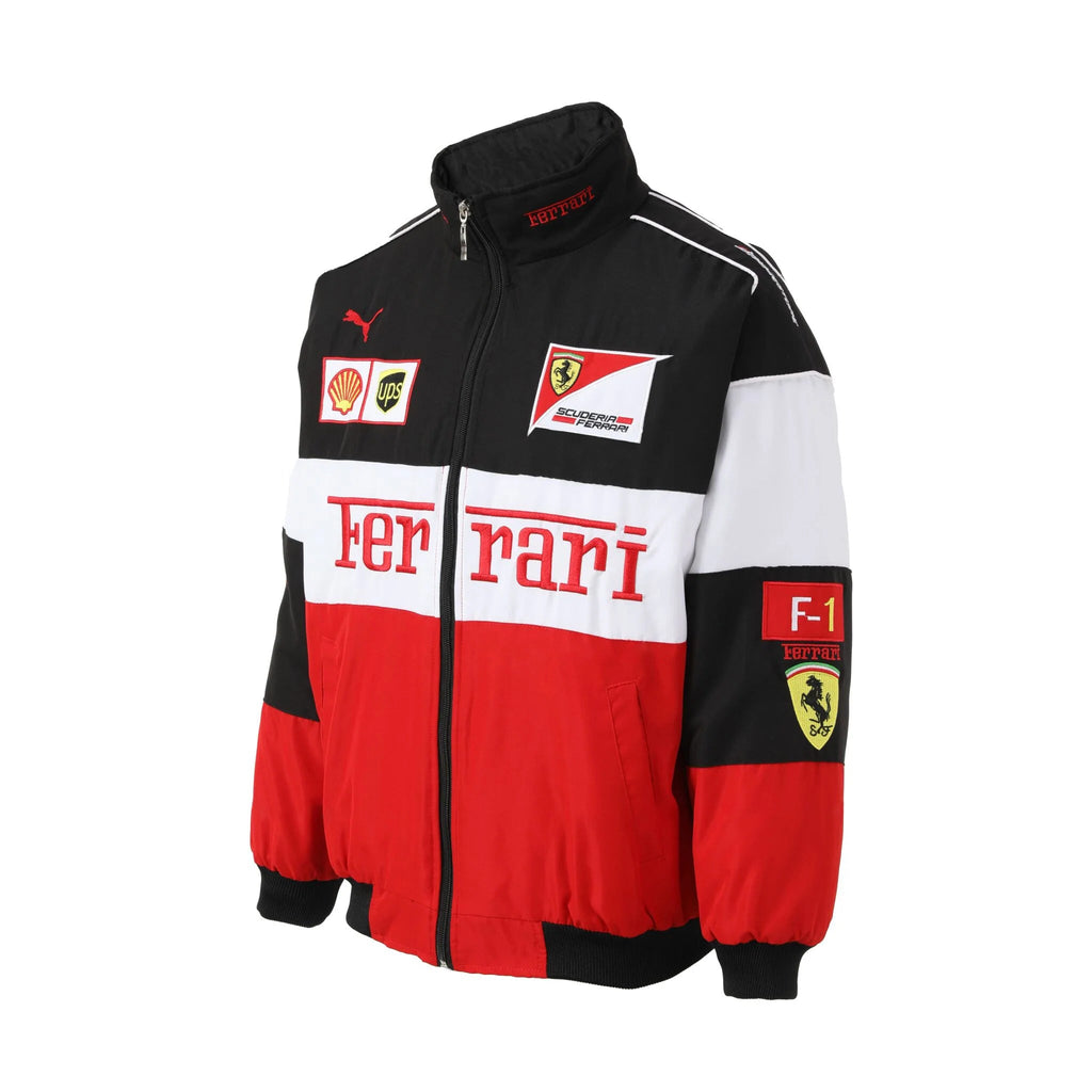 Chaqueta Ferrari F1 Vintage Racing - Blanca