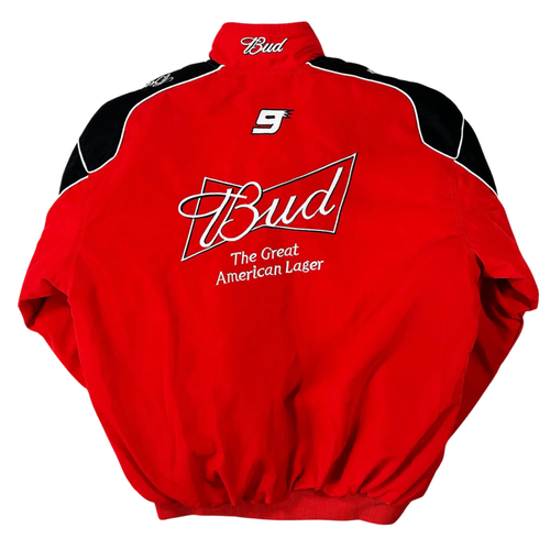 Chaqueta Budweiser Racing Vintage - Edición Roja