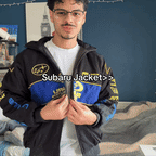 Chaqueta Subaru Rally Vintage Racing - Edición Negra