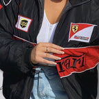 Chaqueta Ferrari F1 Vintage Racing - Edición Negro