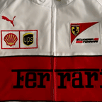 Chaqueta Ferrari F1 Vintage Racing - Blanco