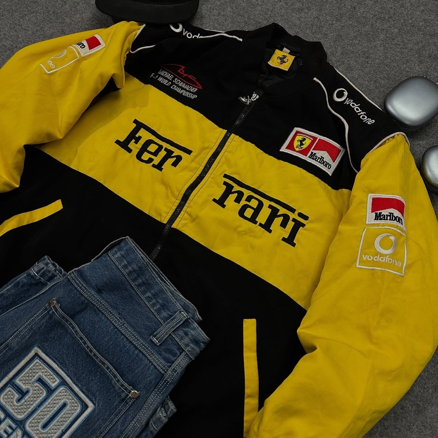 Chaqueta estilo vintage Ferrari - Edición Michael Schumacher