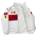Chaqueta Ferrari F1 Vintage Racing - Blanco