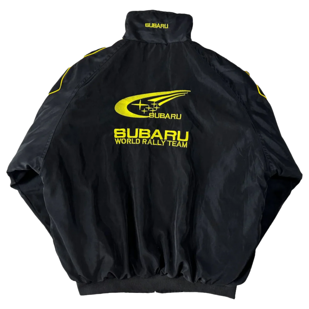Chaqueta Subaru Rally Vintage Racing - Edición Negra