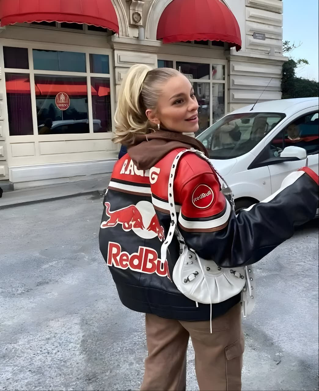 Chaqueta de Cuero Red Bull F1