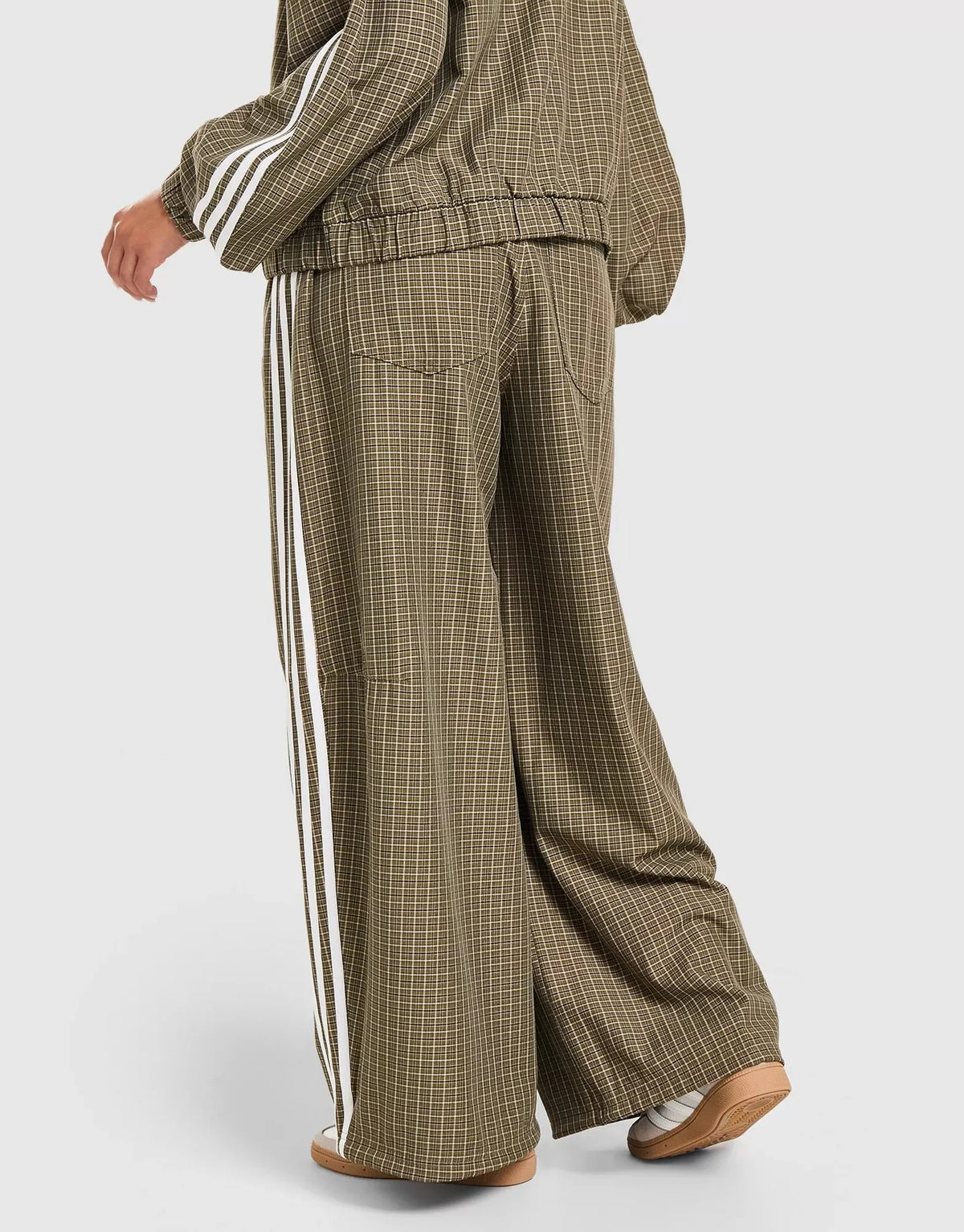 Adidas Originals Pantalón Deportivo de Cuadros - Verde