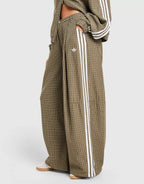 Adidas Originals Pantalón Deportivo de Cuadros - Verde