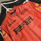 Chaqueta de Cuero roja de Ferrari - Edición Michael Schumacher