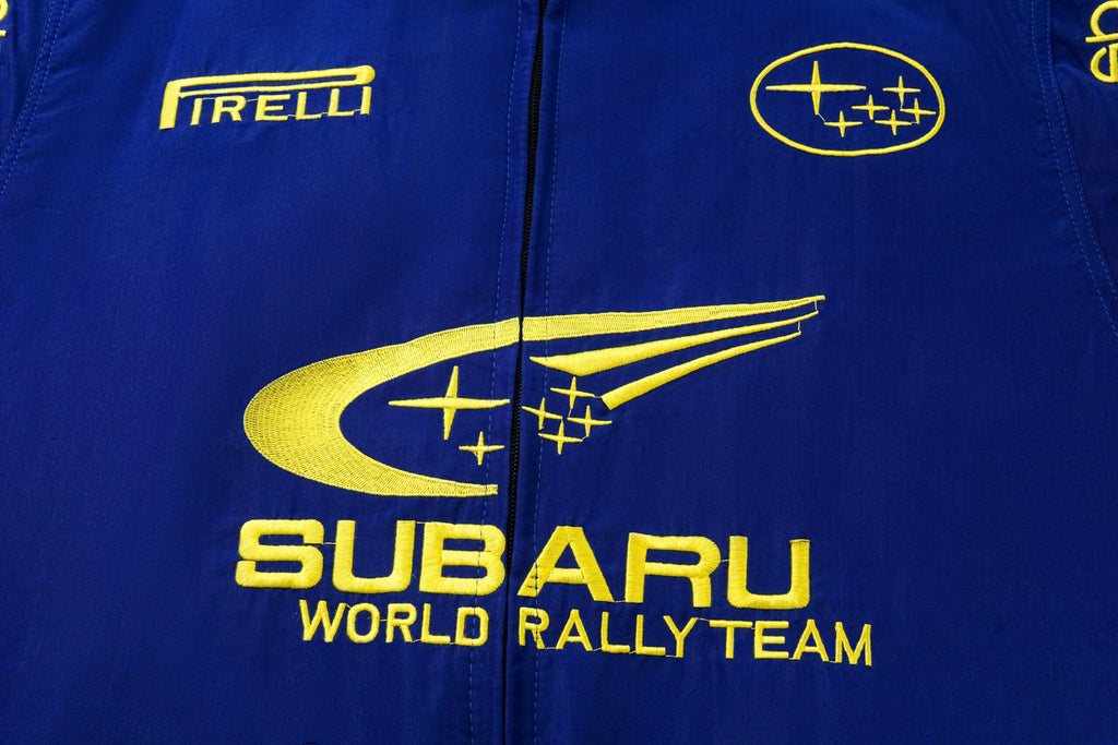 Chaqueta Subaru Rally Vintage Racing - Edición Azul