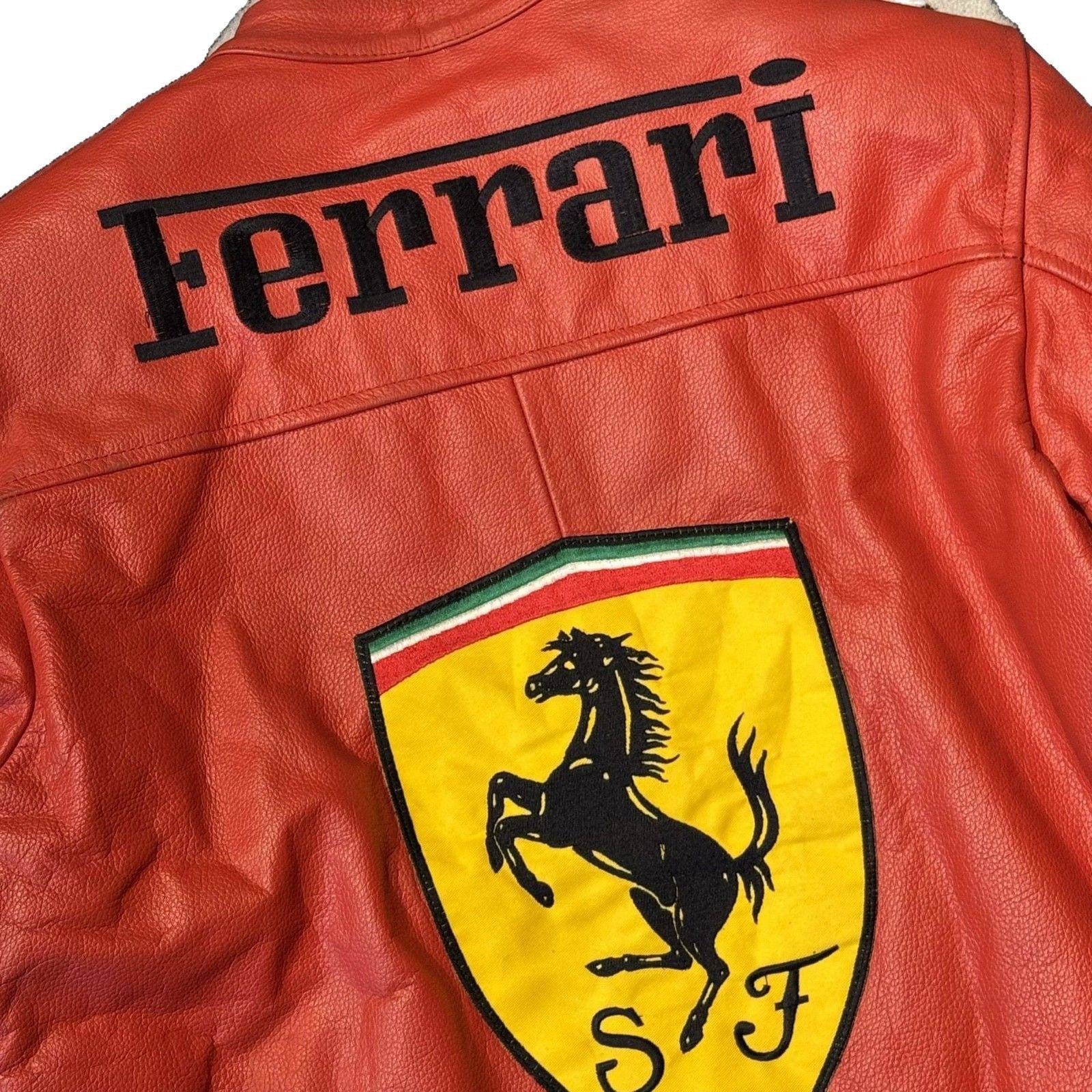 Chaqueta de Cuero roja de Ferrari - Edición Michael Schumacher
