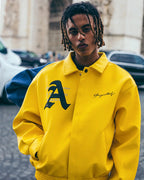 Chaqueta de cuero Doncare AFGK Ferrari - Edición Amarilla