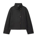 Abrigo Heritage Pea Coat (Negro)