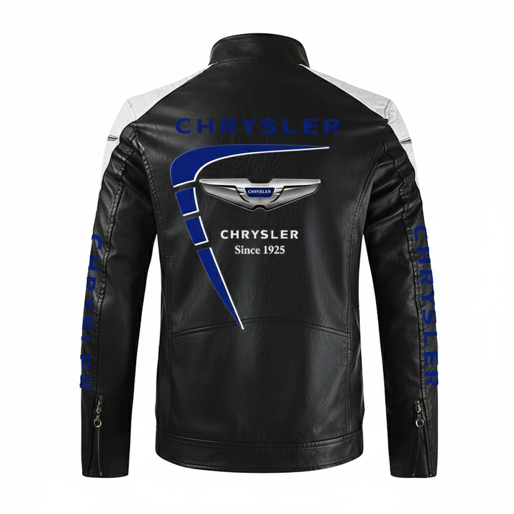 Chaqueta de cuero Motorsport Chrysler
