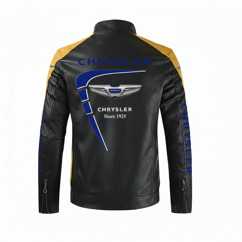 Chaqueta de cuero Motorsport Chrysler