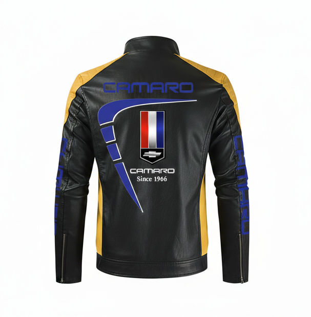 Chaqueta de cuero Motorsport Camaro